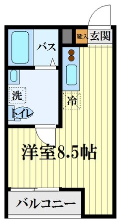 グランドハイツ西国立の物件間取画像